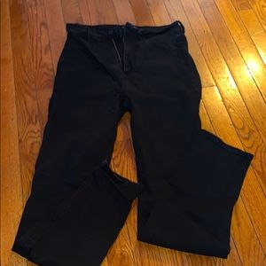High waisted black jeggings